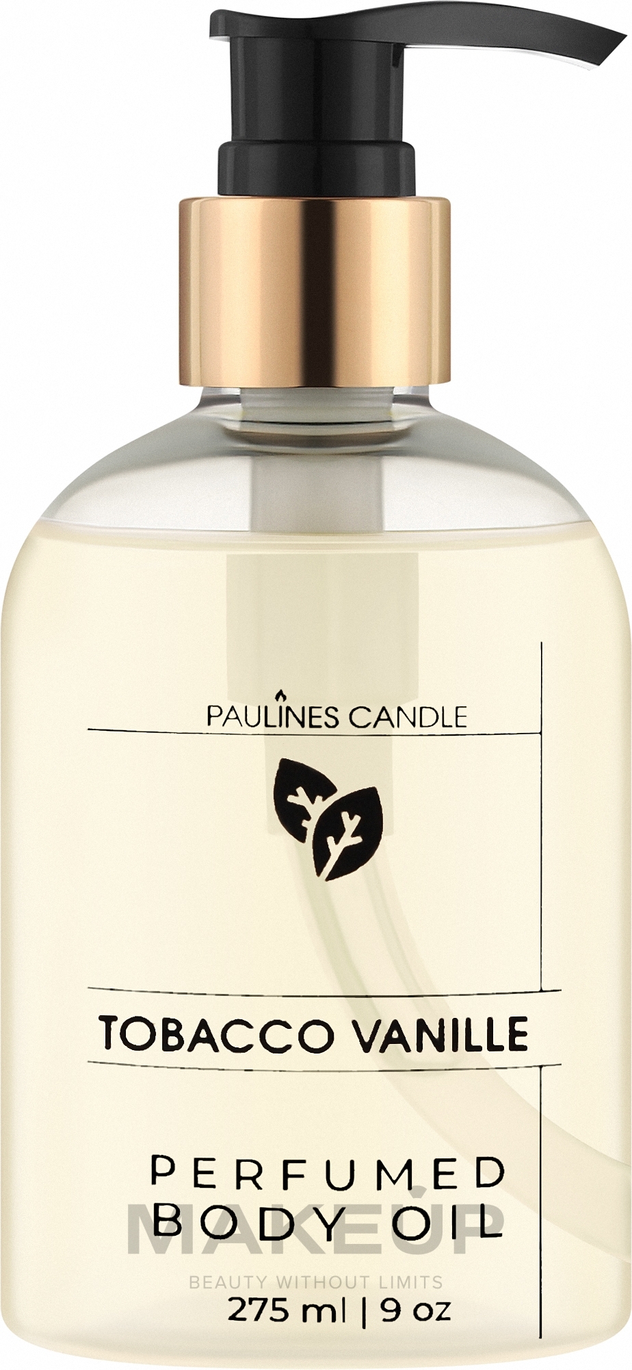 Pauline's Candle Tobacco Vanille Perfumed Body Oil - Парфюмированное масло для тела — фото 275ml