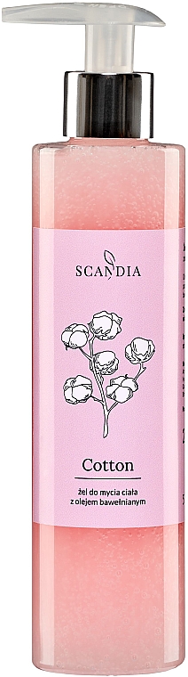 Гель для миття тіла з бавовняною олією - Scandia Cosmetics Cotton — фото N1