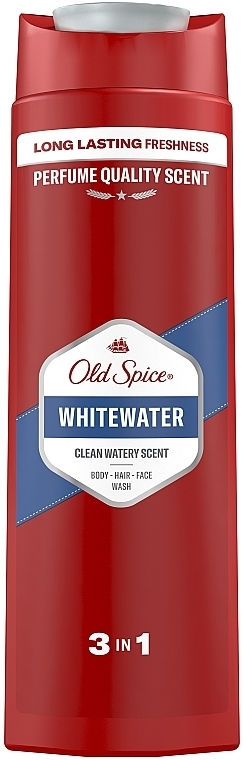 Гель для душу - Old Spice Whitewater 3 In 1 Body-Hair-Face Wash — фото N2