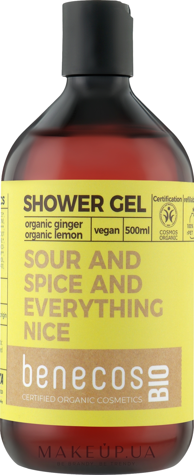 Гель для душу - Benecos Shower Gel Organic Ingwer & Zitrone — фото 500ml