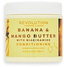 Парфумерія, косметика Маска з олією банана та манго та з ніацинамідом   - Revolution Haircare Conditioning Banana & Mango Butter with Niacinamide Mask