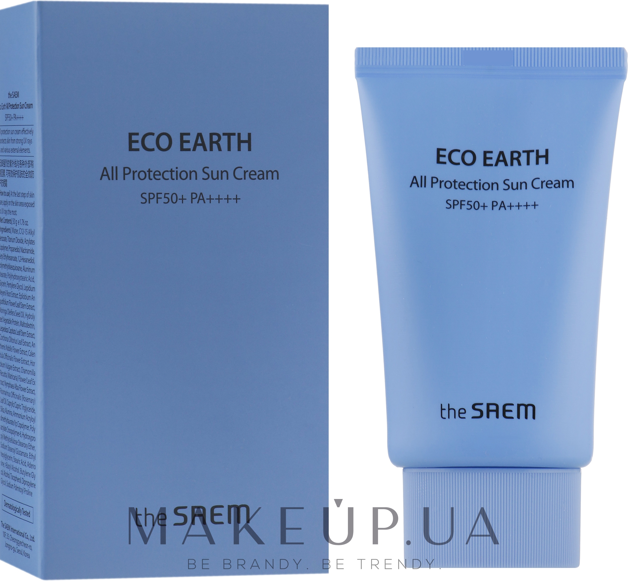 Солнцезащитный крем SPF50+ PA++++ - The Saem Eco Earth Power All Protection Sun Cream — фото 50ml