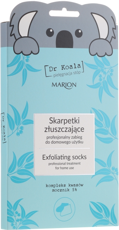 Отшелушевающая маска-носки для ног - Marion Dr Koala Exfoliating Socks