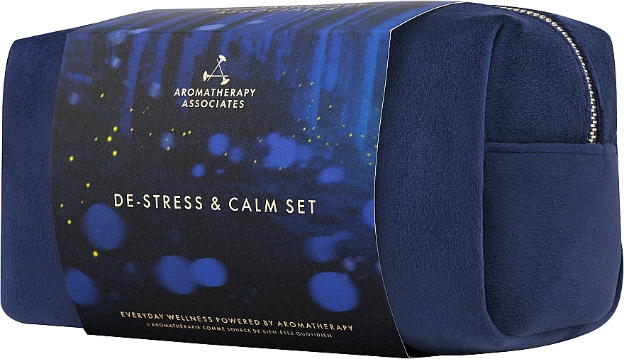 Набір - Aromatherapy Associates De-Stress And Calm Gift Set (cosmetic bag/1pc + bath and show oil/55ml + b/oil/100ml + b/gel/150ml) — фото N5