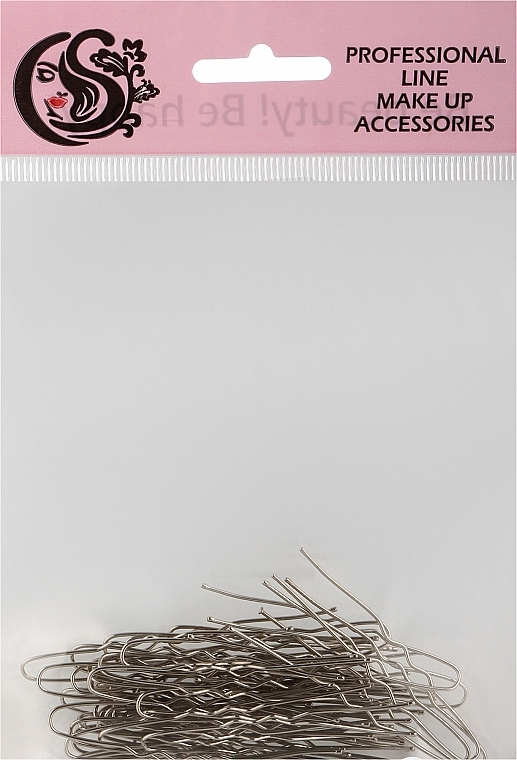 Шпильки для волос металлические, CS6S, 6 см - Cosmo Shop — фото N1