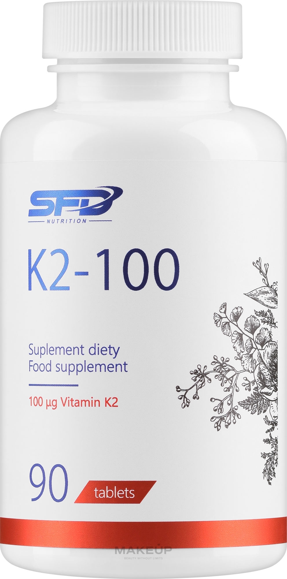 Пищевая добавка «K2 100» - SFD Nutrition K2 100 — фото 90шт
