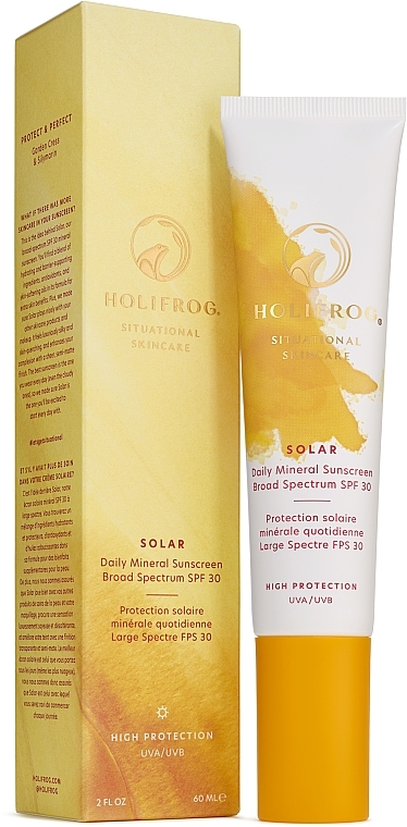 Крем мінеральний сонцезахисний щоденний - HoliFrog Solar Daily Mineral Sunscreen Broad Spectrum SPF 30 — фото N2