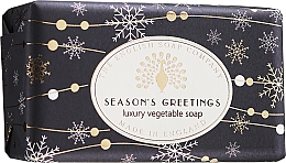 Рождественское мыло "Сезон поздравлений" - The English Soap Company Seasons Greetings Christmas Soap — фото N1