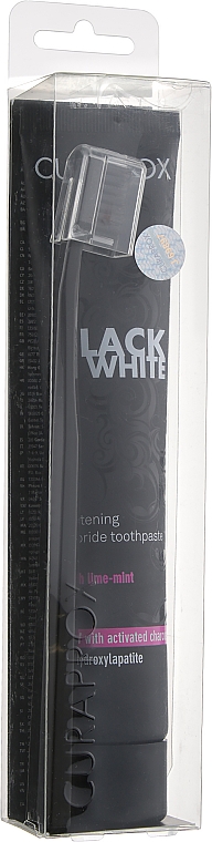 Набір Black is White (чорний) - Curaprox (toothpast/50ml + toothbrush/1шт) — фото N5