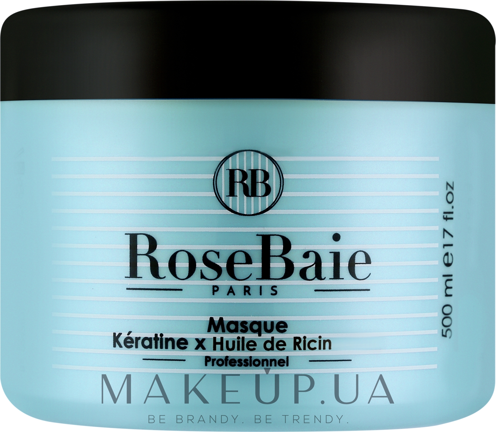 Маска для волосся "Кератин і касторова олія" - RoseBaie Keratin & Castor Oil Mask — фото 500ml
