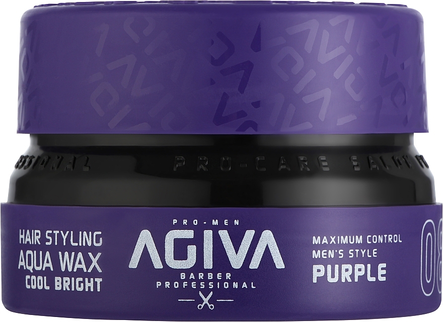 Віск для укладання волосся - Agiva Styling Hair Aqua Wax Cool Bright Purple 08 — фото N1