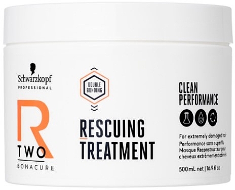 Маска для поврежденных волос - Schwarzkopf Professional Bonacure R-TWO Rescuing Treatment — фото N2