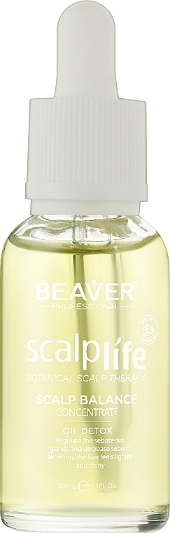 УЦЕНКА Лечебный лосьон для жирной кожи головы и волос - Beaver Professional Oil Detox Scalp Balance Concentrate * — фото N1