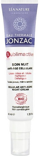 Антивіковий нічний крем для обличчя - Eau Thermale Jonzac Sublimactive Cellular Anti-aging Night Cream — фото N1