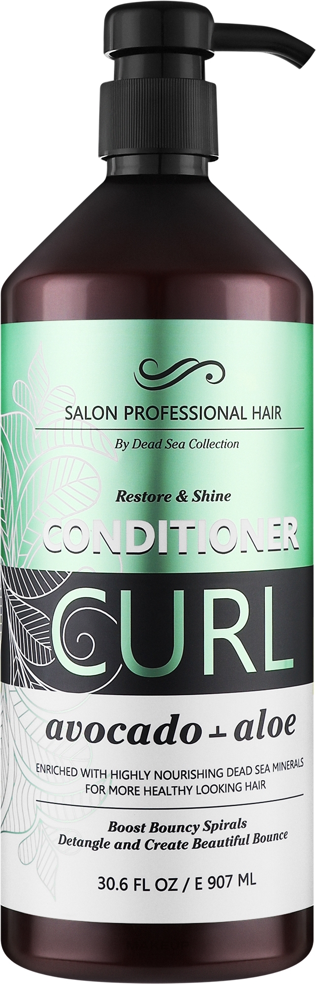 Кондиционер для волос "Авокадо и алоэ" - Dead Sea Collection Avocado & Aloe Curl Conditioner — фото 907ml