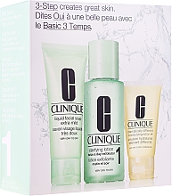 Духи, Парфюмерия, косметика Набор - Clinique 3-Step System Type I (soap/50ml + lot/100ml + lot/30ml)