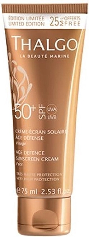 Антивіковий сонцезахисний крем для обличчя - Thalgo Age Defence Sunscreen Cream SPF 50 — фото N4