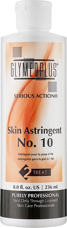 В'яжучий засіб №10 з 10% саліциловою кислотою - GlyMed Plus Skin Astringent №10 — фото N1