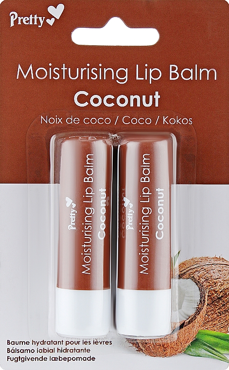 Бальзам для губ "Кокос" - Pretty Moisturising Lip Balm Coconut — фото N1