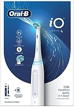 Электрическая аккумуляторная зубная щетка, белая - Oral-B iO Series 4  — фото N2