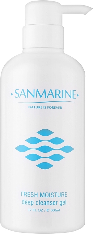 Очищаючий гель глибокої дії для обличчя - Sanmarine Fresh Moisture Deep Cleanser Gel — фото N3