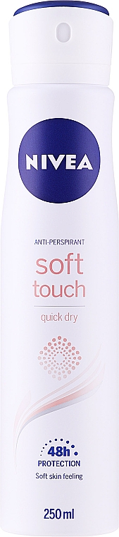 Дезодорант-антиперспірант спрей - NIVEA Soft Touch Quick Dry 48H Anti-Perspirant Spray — фото N2