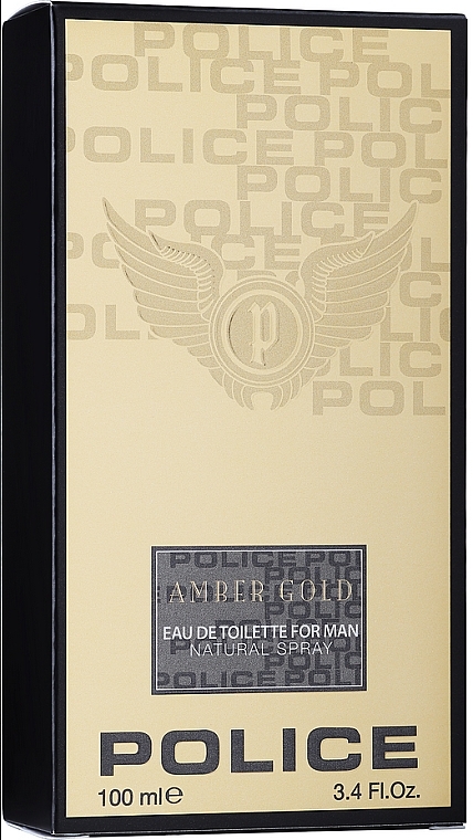Police Amber Gold Man - Набор (edt/100ml + shampo/100ml) — фото N2