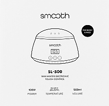 Воскоплав баночний SL-500 Black на 100W та 500 мл, чорний - SMOOTH Wax Warmer — фото N6