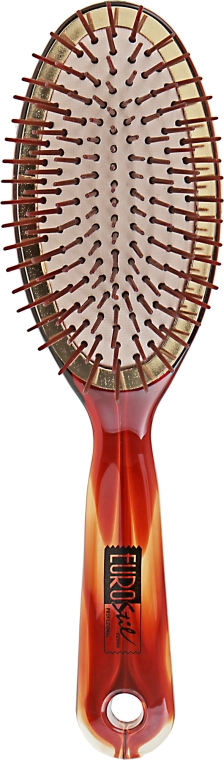 Дерев'яна масажна щітка для волосся, 02998, овальна - Eurostil Oval Brush — фото N1
