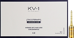 Концентрат в ампулах против выпадения волос 4.3 - KV-1 Tricoterapy Intense Anti Hair Loss Concentrated — фото N2