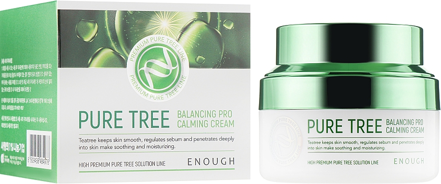 Заспокійливий крем з екстрактом чайного дерева - Enough Pure Tree Balancing Pro Calming Cream — фото N2