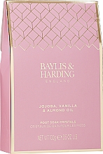 Набор - Baylis & Harding Jojoba, Vanilla & Almond Oil (f/lot/140ml + bath/salt/100g + slippers) — фото N3