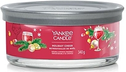 Ароматическая свеча в стакане "Holiday Cheer", 5 фитилей - Yankee Candle Singnature — фото N1