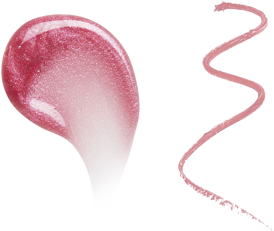 Набір для макіяжу губ - Makeup Revolution Shimmer Lip Kit Pink Lights (lip/gloss/3ml + lip/pencil/0,8g) — фото N3
