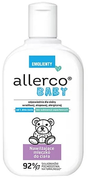 Зволожувальне молочко для тіла - Allerco Baby Emolienty — фото N1