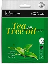 Маска для обличчя з олією чайного дерева - IDC Institute Tea Tree Oil Ultra Fine Face Mask — фото N1