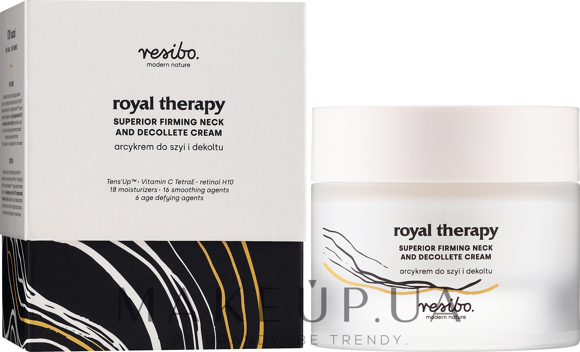 Крем для шиї та зони декольте - Resibo Royal Therapy Superior Firming And Decollete Cream — фото 50ml