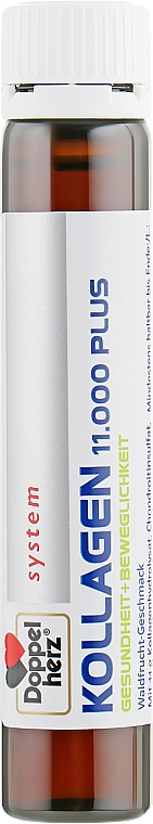 Питьевой коллаген с витаминами и микроэлементами - Doppelherz System Kollagen 11.000 Plus — фото N2