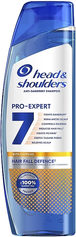 Шампунь проти лупи "Захист від випадіння волосся з кофеїном" - Head & Shoulders Pro-Expert 7 With Caffeine