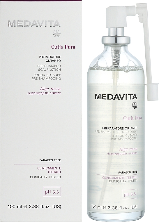 Підготовчий детокс-лосьйон для шкіри голови - Medavita Cutis Pura Pre-Shampoo Scalp Lotion — фото N2