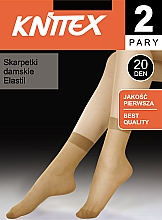 Носки женские "Elastil" 20 Den, 2 пары, Nero - Knittex — фото N1