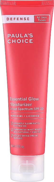 Зволожувальний сонцезахисний крем - Paula's Choice Defense Essential Glow Moisturizer SPF 30 — фото N1