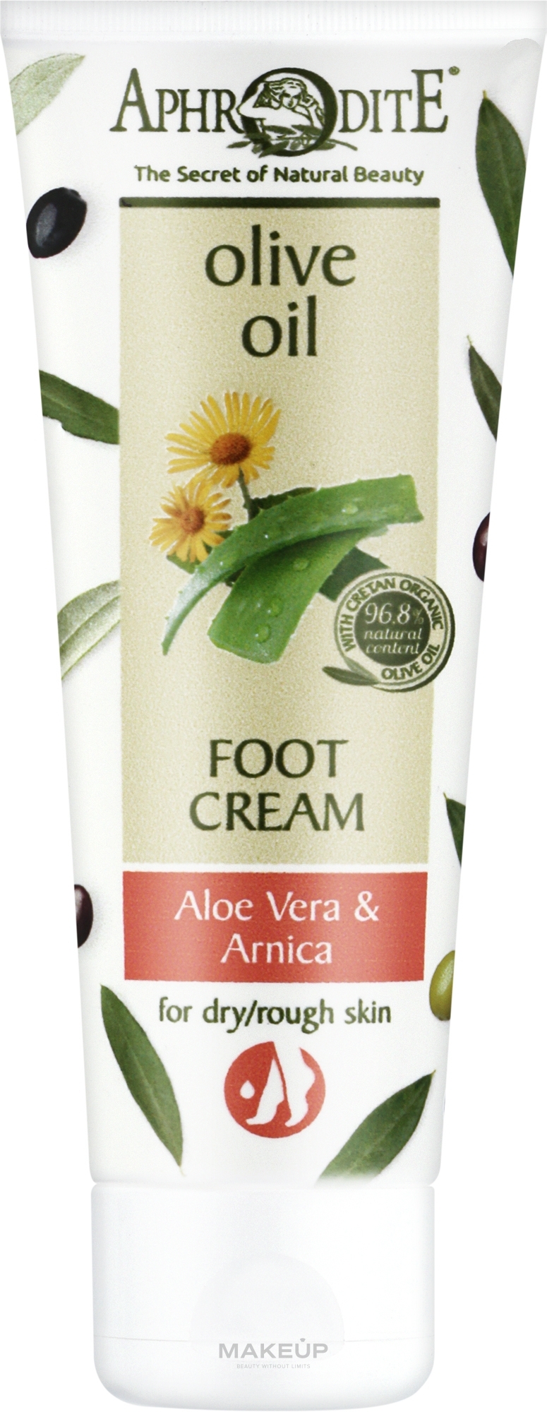 Крем для ног с экстрактом алоэ вера и арники - Aphrodite Aloe Vera Foot Cream — фото 100ml