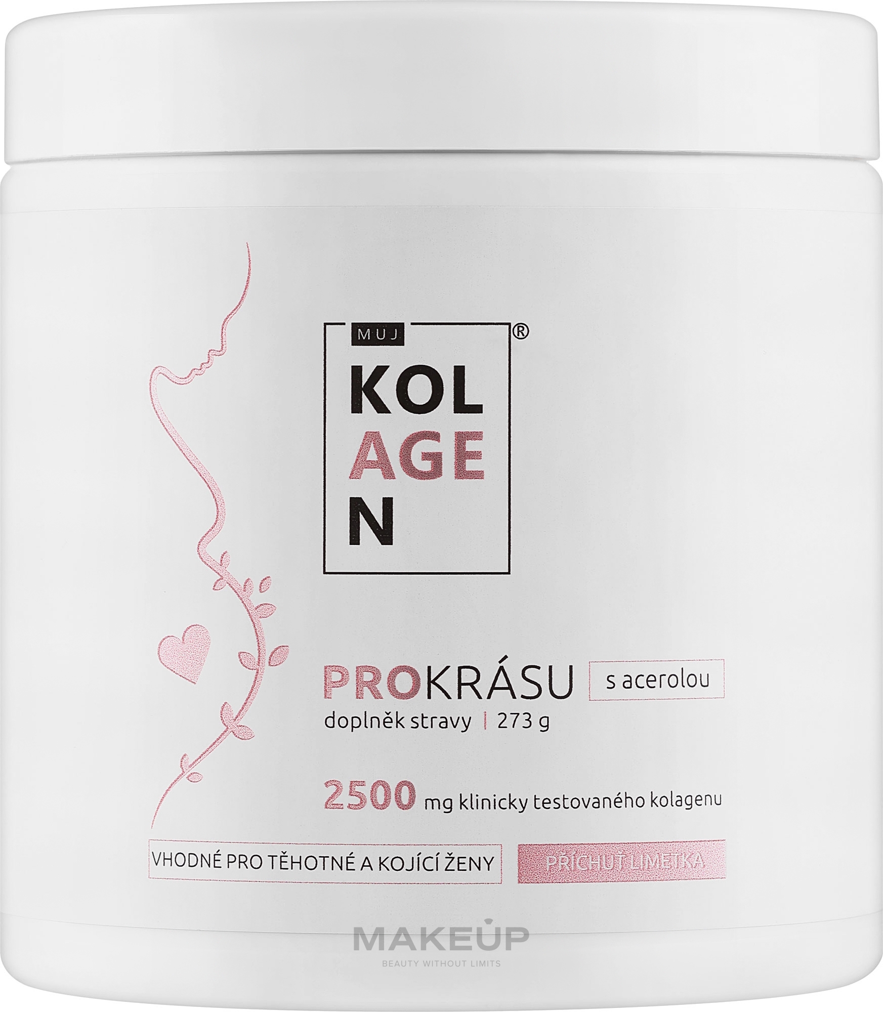 Харчова добавка "Колаген" для вагітних і жінок-годувальниць, з лаймом - MujKolagen — фото 272g
