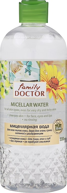 Міцелярна вода для всіх типів шкіри - Family Doctor — фото N5