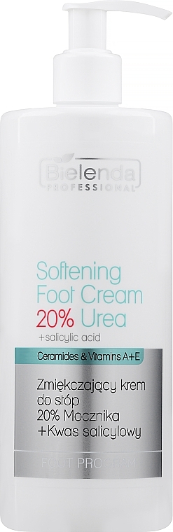 Пом'якшувальний крем для ніг - Bielenda Professional Foot Program Softening Foot Cream 20% Urea — фото N1