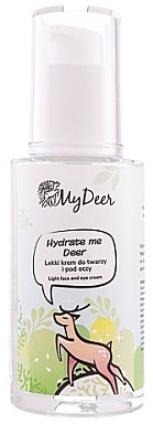 Легкий крем для обличчя та шкіри навколо очей - Shy Deer My Deer Hydrate Me Deer — фото N1