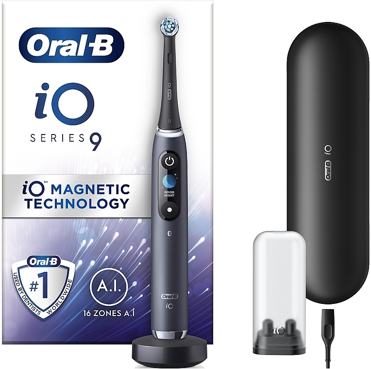 Электрическая зубная щетка, черная - Oral-B iO Series 9 — фото N1