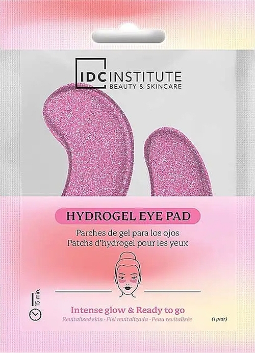 Гідрогелеві патчі під очі з блискітками - IDC Institute Glitter Hydrogel Eye Pad Pink — фото N1