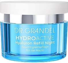 Парфумерія, косметика Зволожувальний нічний крем для сухої шкіри обличчя - Dr. Grandel Hydro Active Hyaluron Refill Night
